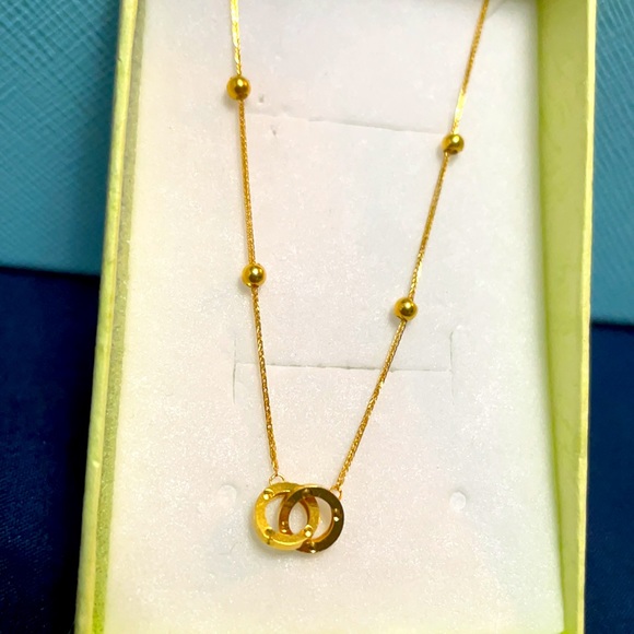 18K Yellow Gold Necklace Tiffany Inspired - Picture 2 of 4